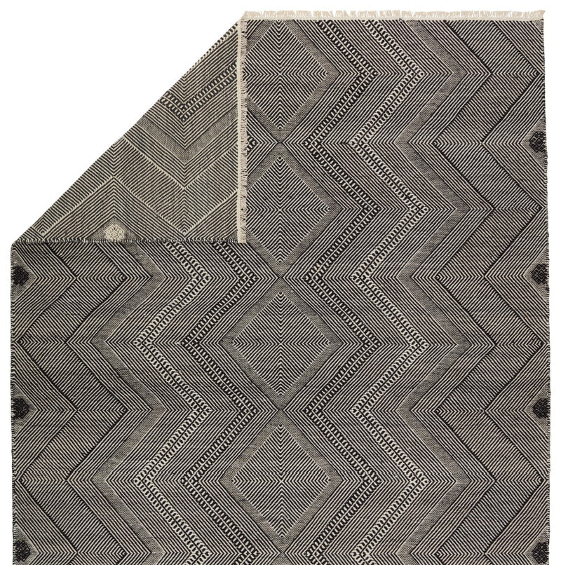 Satori Handwoven Galexia Black & Cream Rug 3