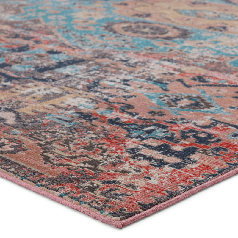 Swoon Presia Indoor/Outdoor Red & Teal Rug 2