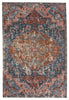 Swoon Diem Indoor/Outdoor Blue & Pink Rug 1