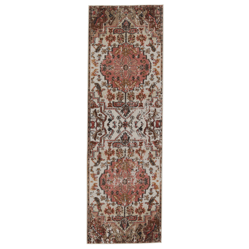 Swoon Diem Indoor/Outdoor Pink & Tan Rug 1