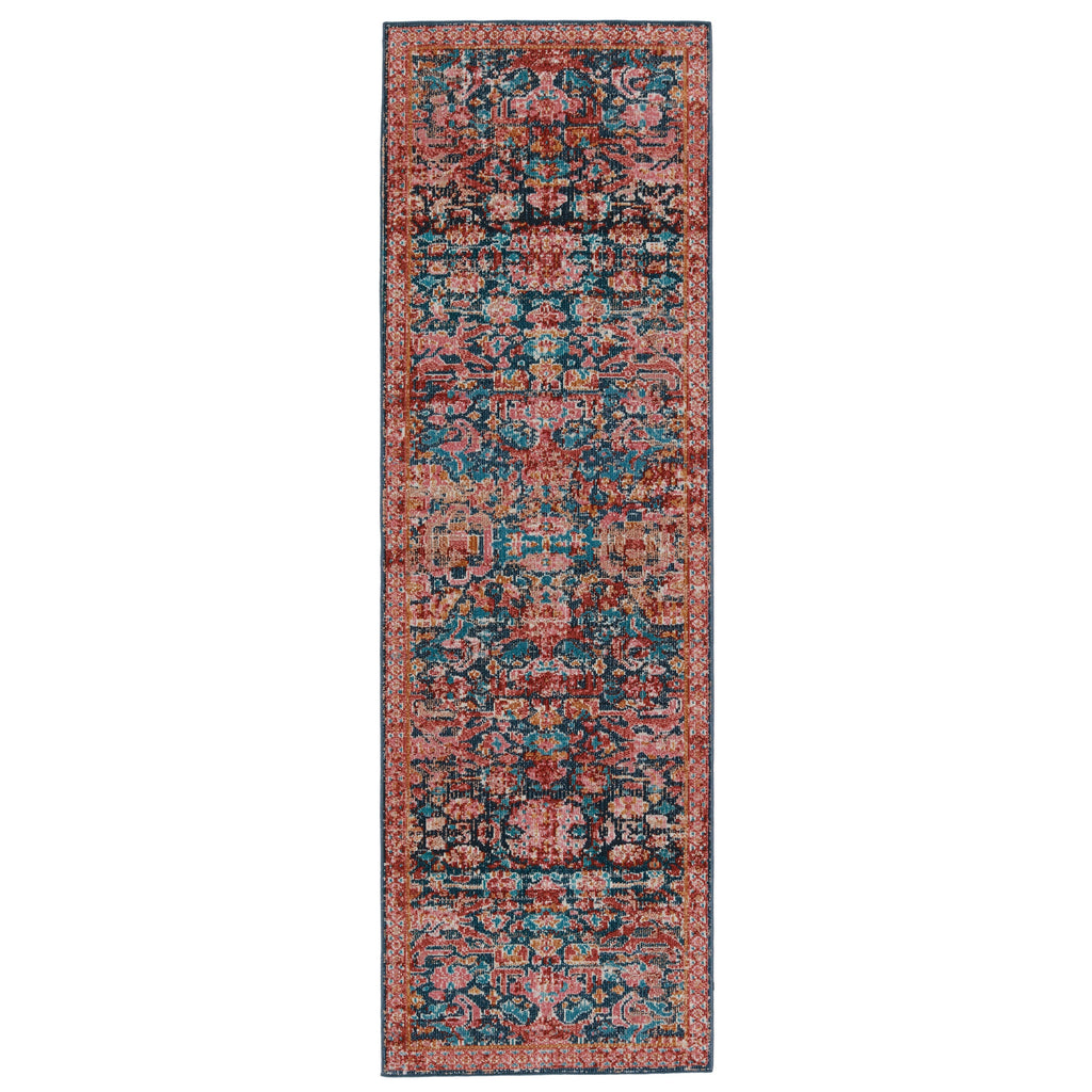 Swoon Maven Indoor/Outdoor Pink & Blue Rug 1