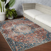 Swoon Akela Indoor/Outdoor Blue & Rust Rug 6