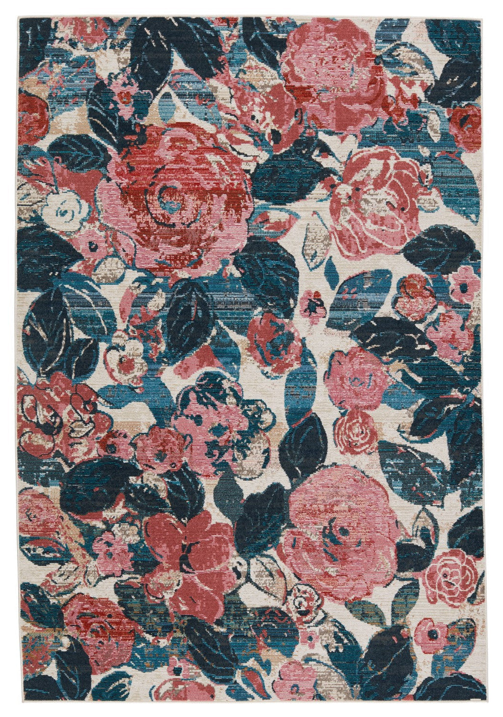 Swoon Indoor/ Outdoor Illiana Pink & Blue Rug 1