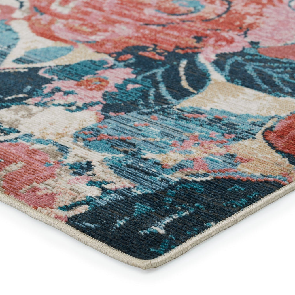 Swoon Indoor/ Outdoor Illiana Pink & Blue Rug 2