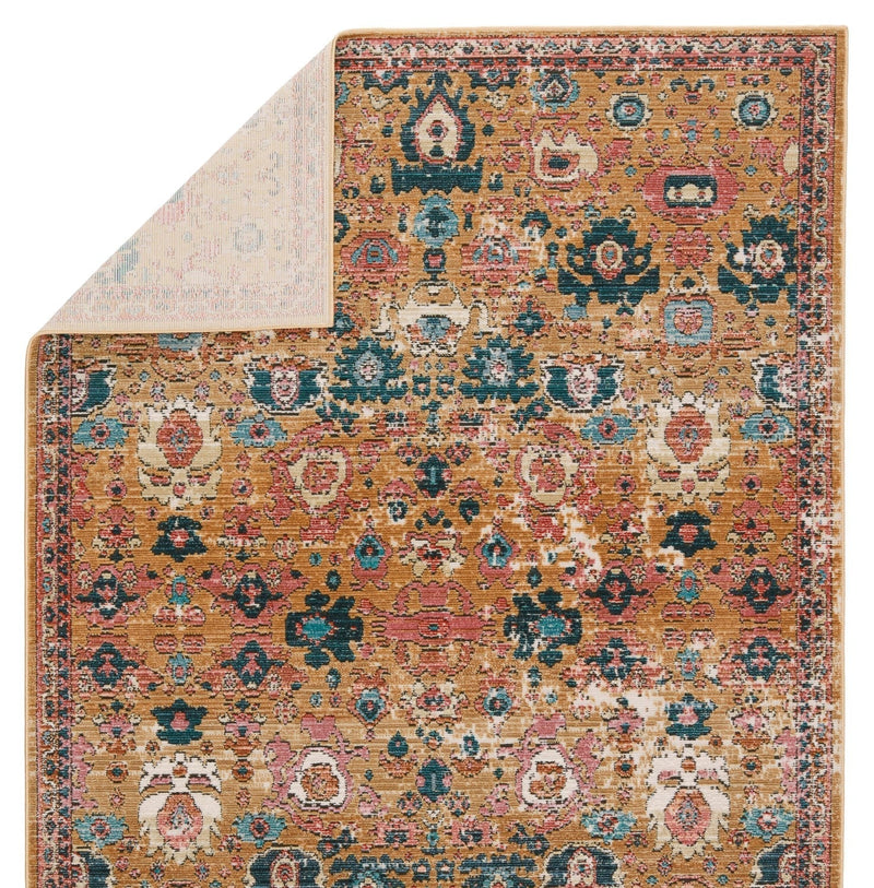 Swoon Indoor/ Outdoor Azura Pink & Gold Rug 3