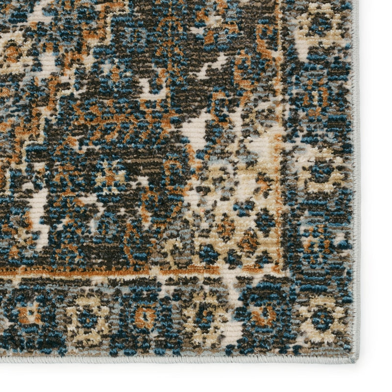 Swoon Indoor/ Outdoor Julia Blue & Gold Rug 4