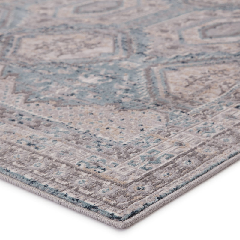 Cabazon Trellis Rug in Gray & Blue