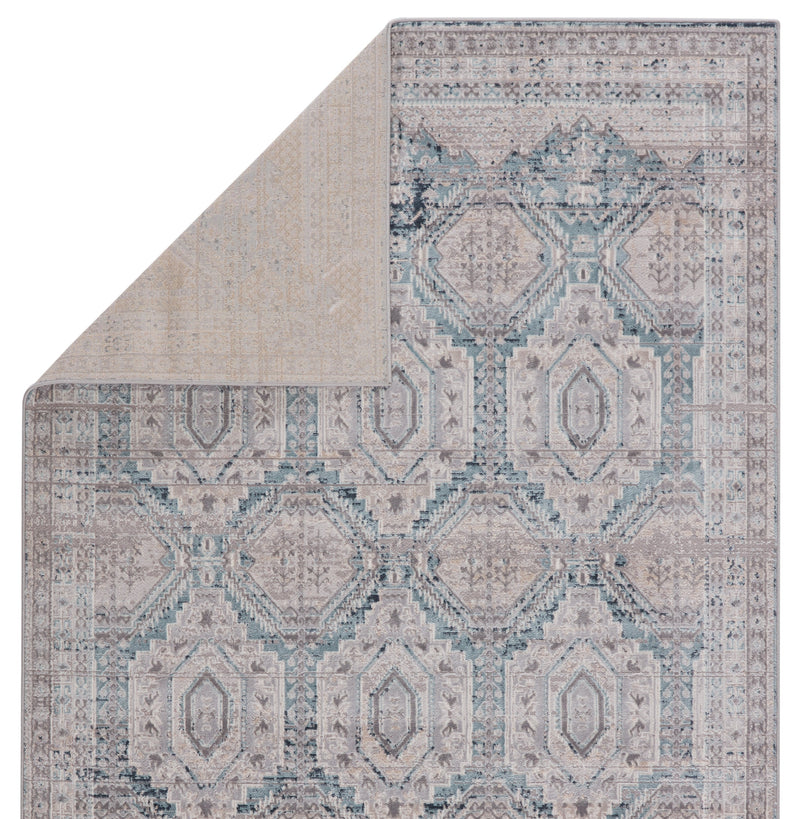 Cabazon Trellis Rug in Gray & Blue