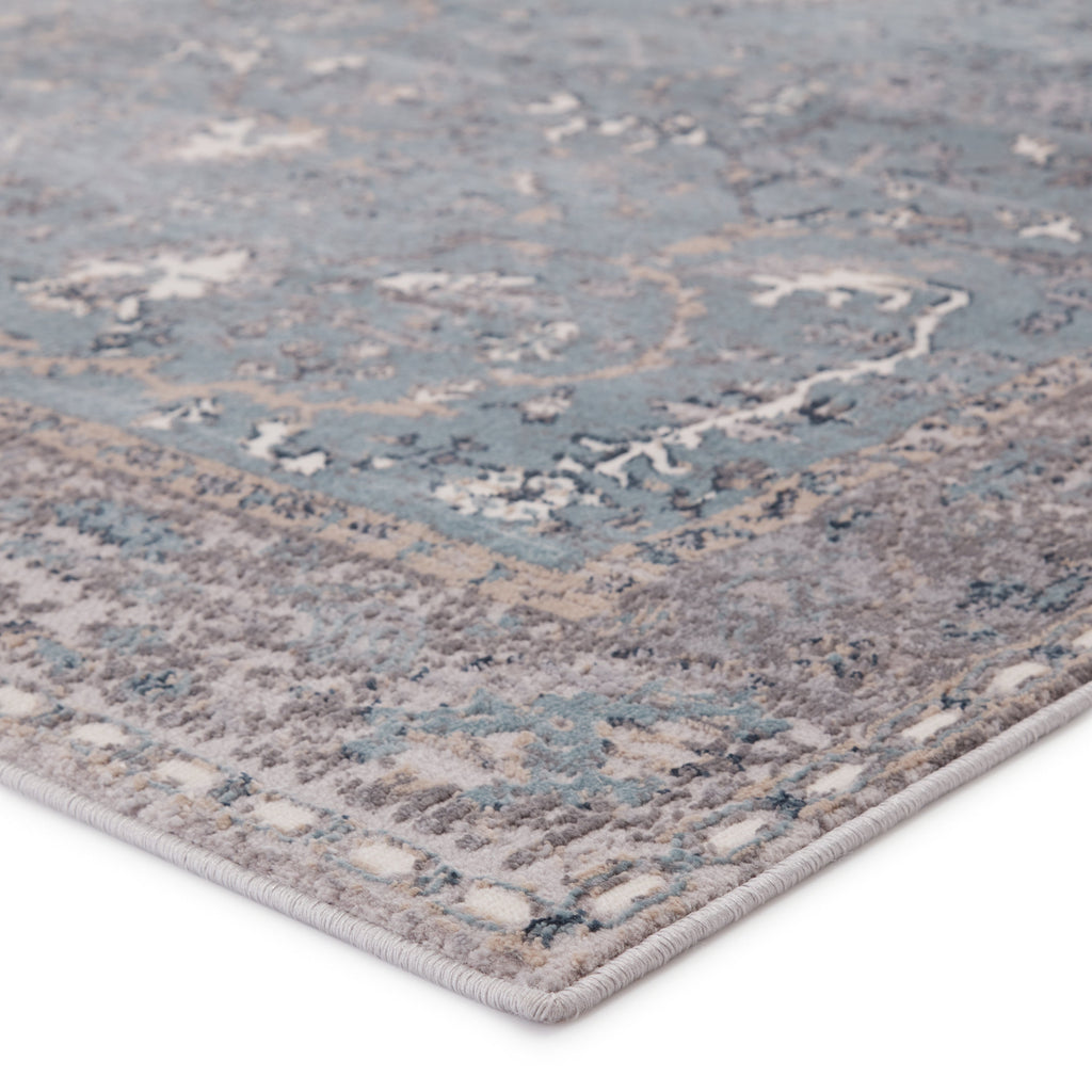 Yule Oriental Rug in Blue & Gray