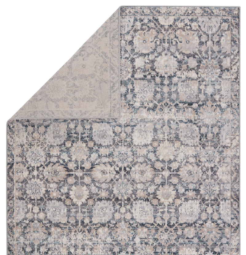 Izar Oriental Rug in Gray & Beige