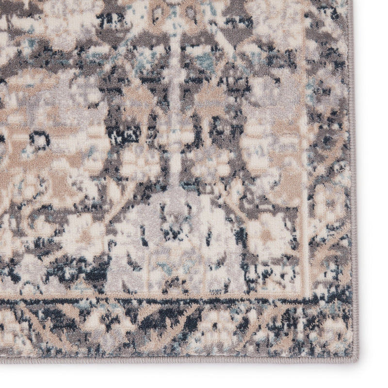 Izar Oriental Rug in Gray & Beige