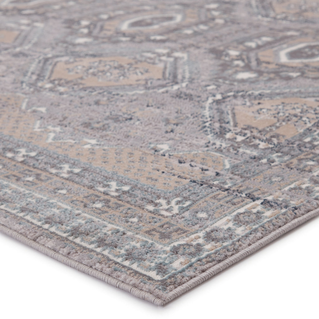 Cabazon Trellis Rug in Gray & Beige