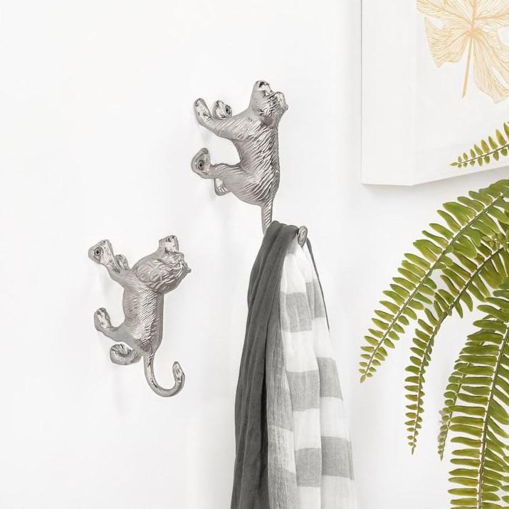 Safari Animal Aluminum Wall Hook - Lion