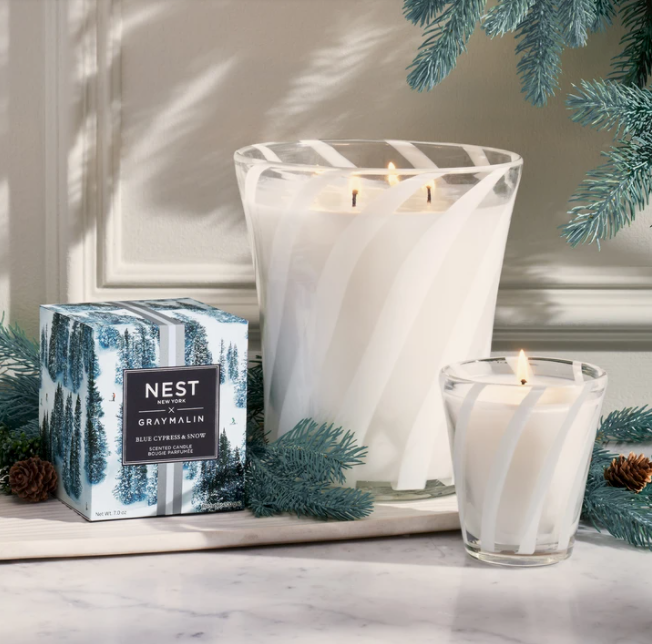 Gray Malin Blue Cypress & Snow Classic Candle