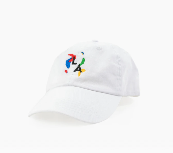 la abstract cap in white 4