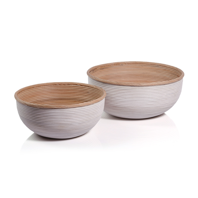 Sedna Rattan Bowls, Set of 2