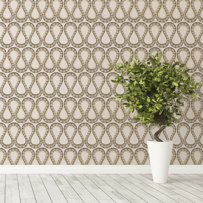 Sexy Serpentine Removable Wallpaper in Blush