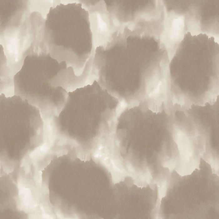 Shibori Clouds Removable Wallpaper in Neutral Beige