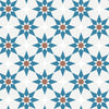 Soleil Removable Wallpaper in Terracotta and Blue