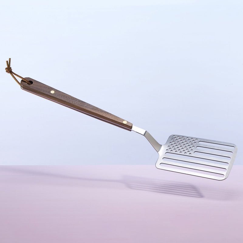 Star Spangled Spatula in Steel & Walnut