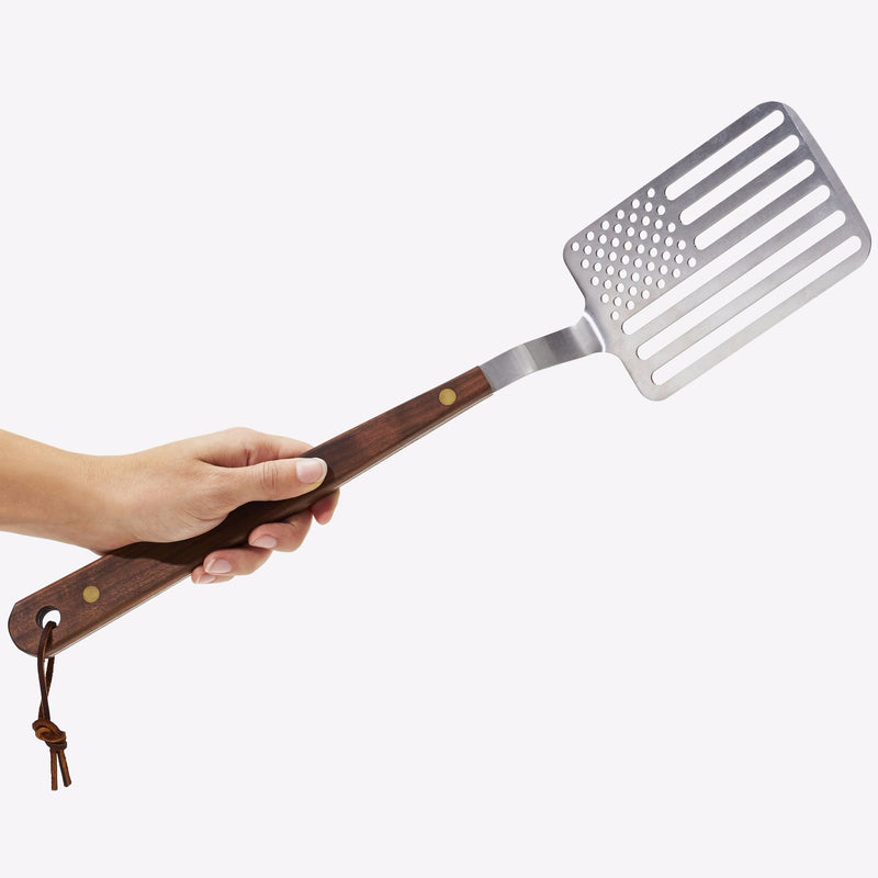 Star Spangled Spatula in Steel & Walnut design by Areaware