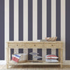 Stripe Removable Wallpaper in Navy and Light Grey