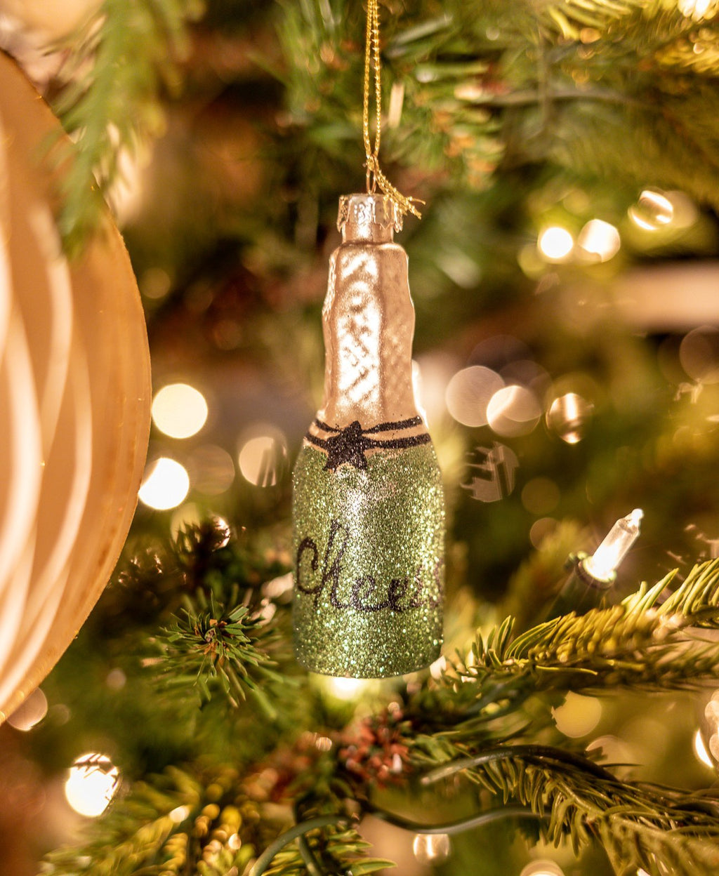 Celebration Bottle Ornament-Green