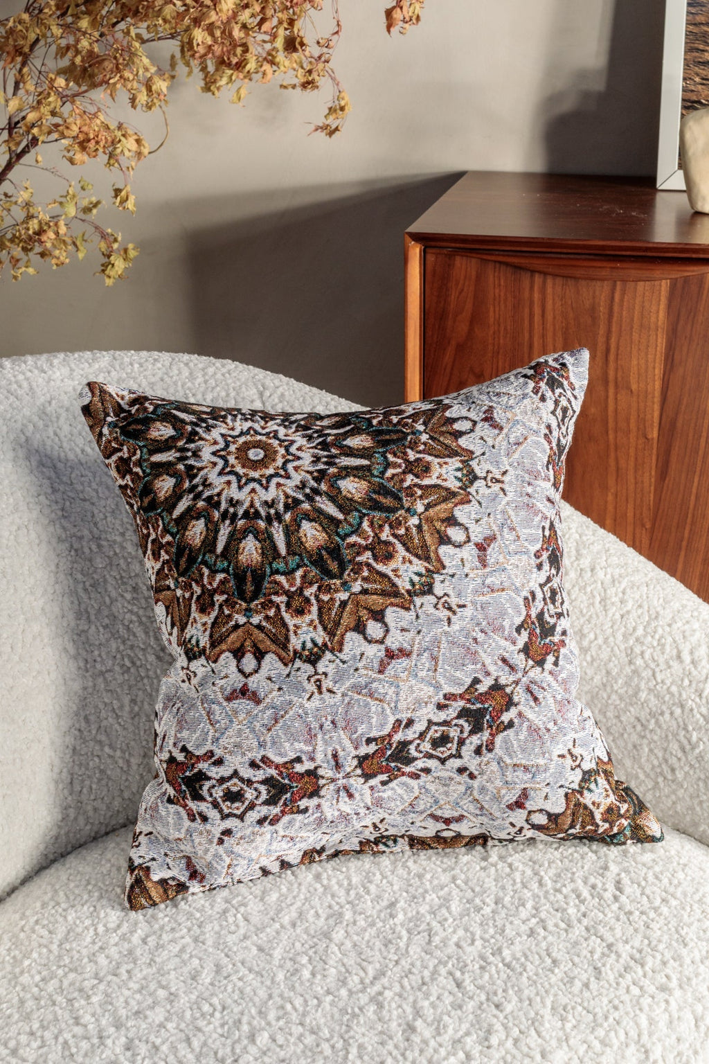 Facet Woven Throw Pillow