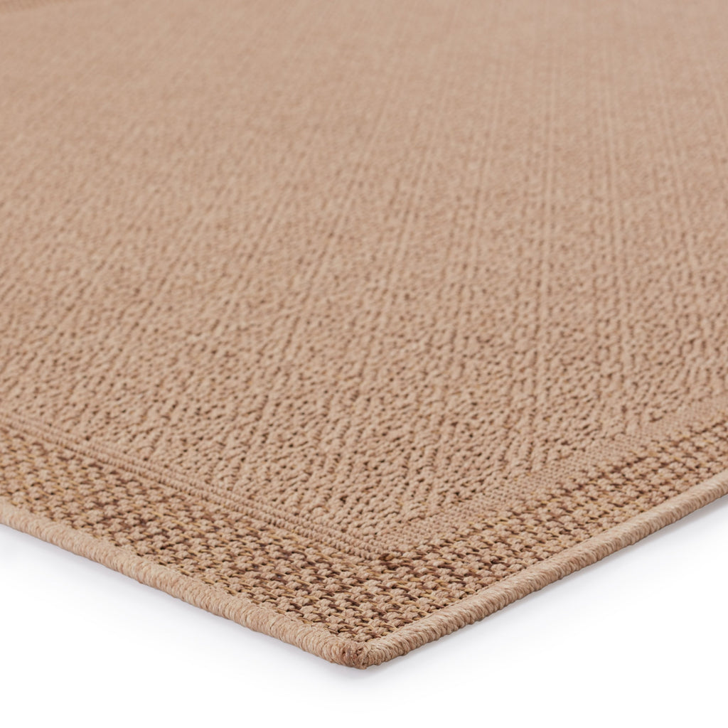 Maeva Indoor/Outdoor Border Beige Rug