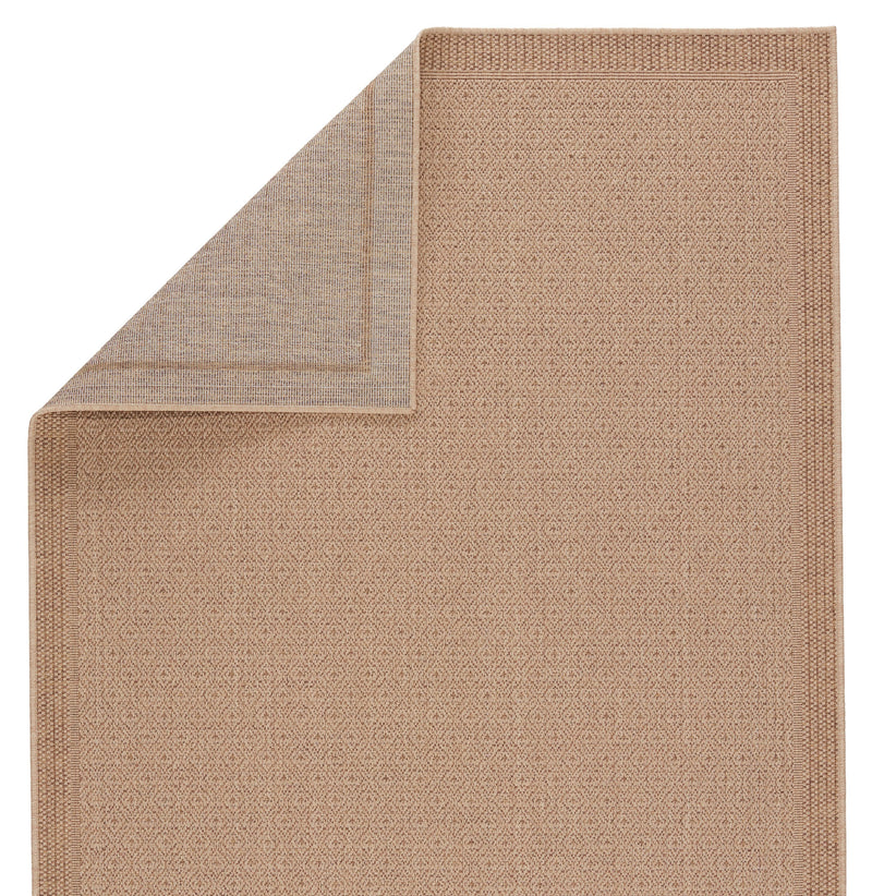 Maeva Indoor/Outdoor Border Beige Rug