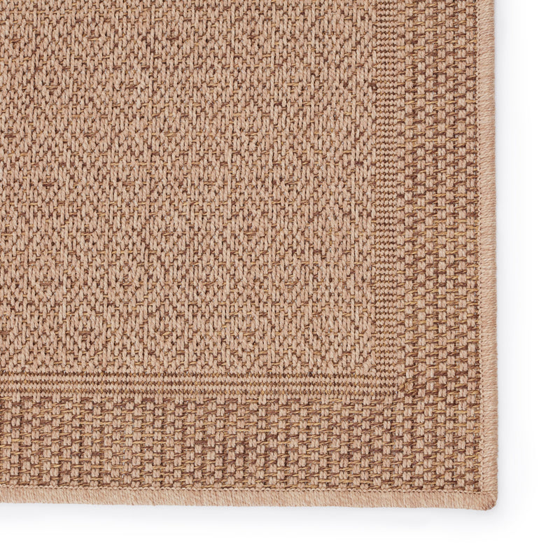 Maeva Indoor/Outdoor Border Beige Rug