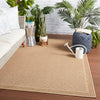 Maeva Indoor/Outdoor Border Beige Rug