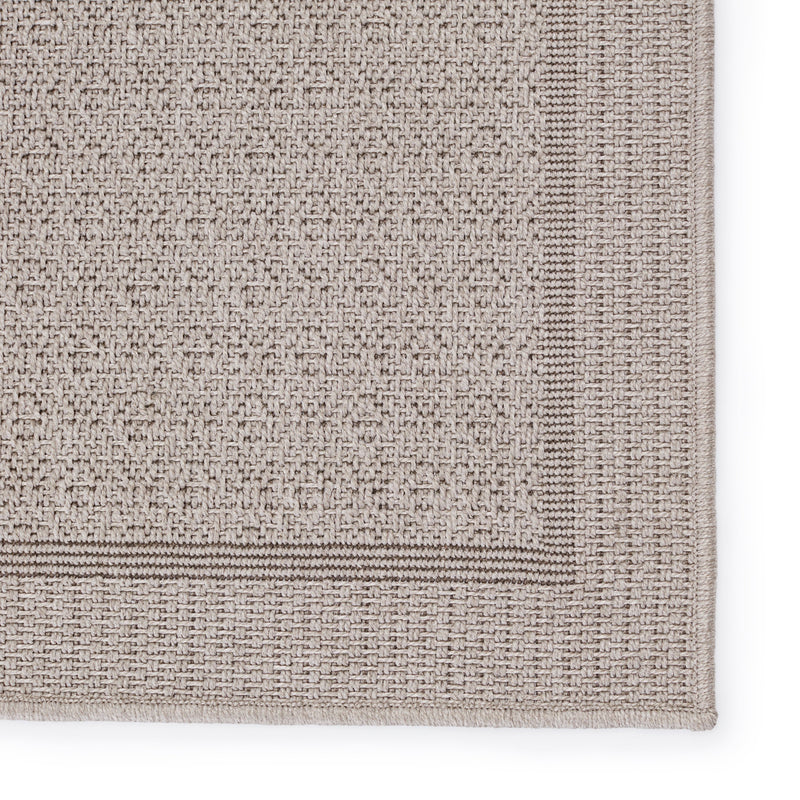 Maeva Indoor/Outdoor Border Grey Rug