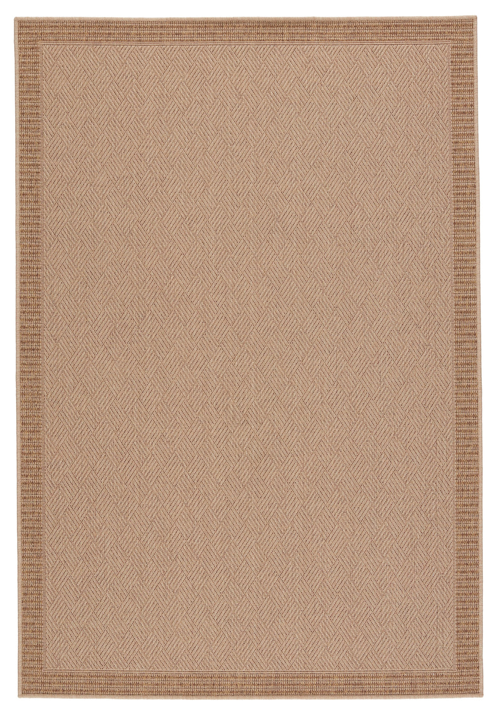 Pareu Indoor/Outdoor Border Beige & Light Brown Rug