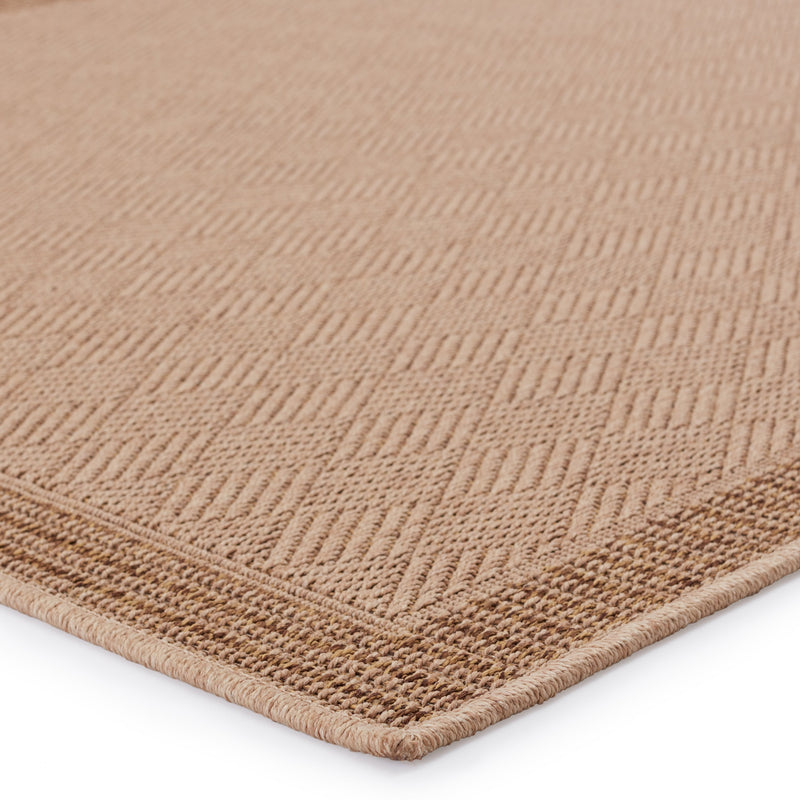 Pareu Indoor/Outdoor Border Beige & Light Brown Rug