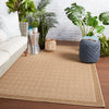 Pareu Indoor/Outdoor Border Beige & Light Brown Rug