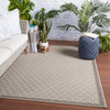 Tiare Indoor/Outdoor Border Grey & Taupe Rug