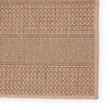 Avae Indoor/Outdoor Striped Beige & Light Brown Rug