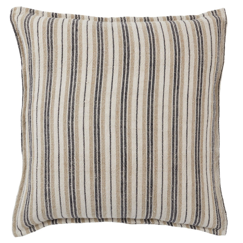 Tanzy Lucien Dark Brown & Cream Pillow 1