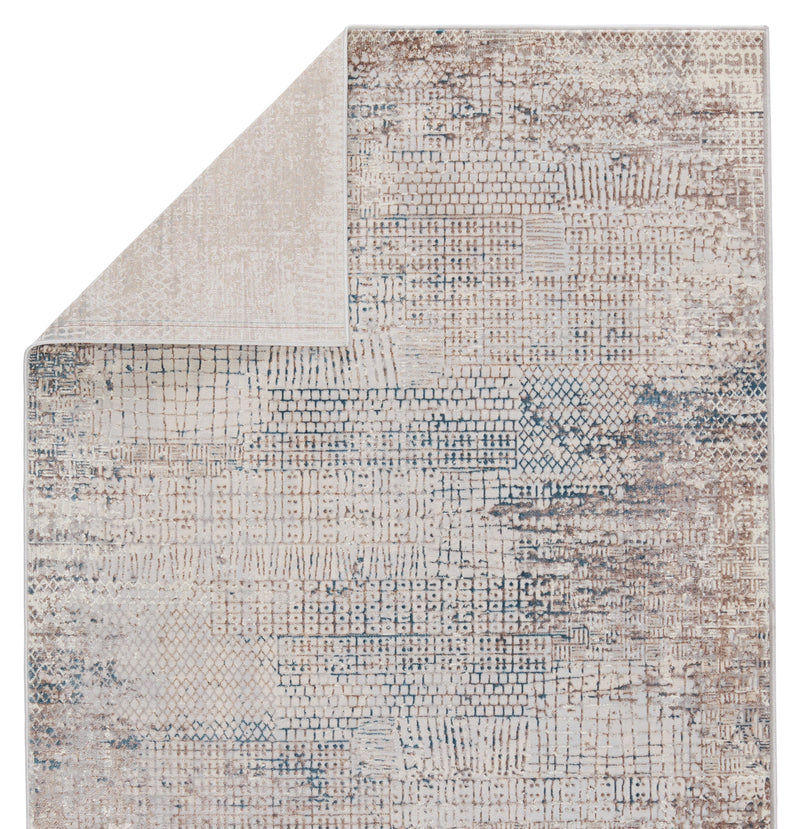 Tolsten Abstract Ivory & Blue Rug by Jaipur Living