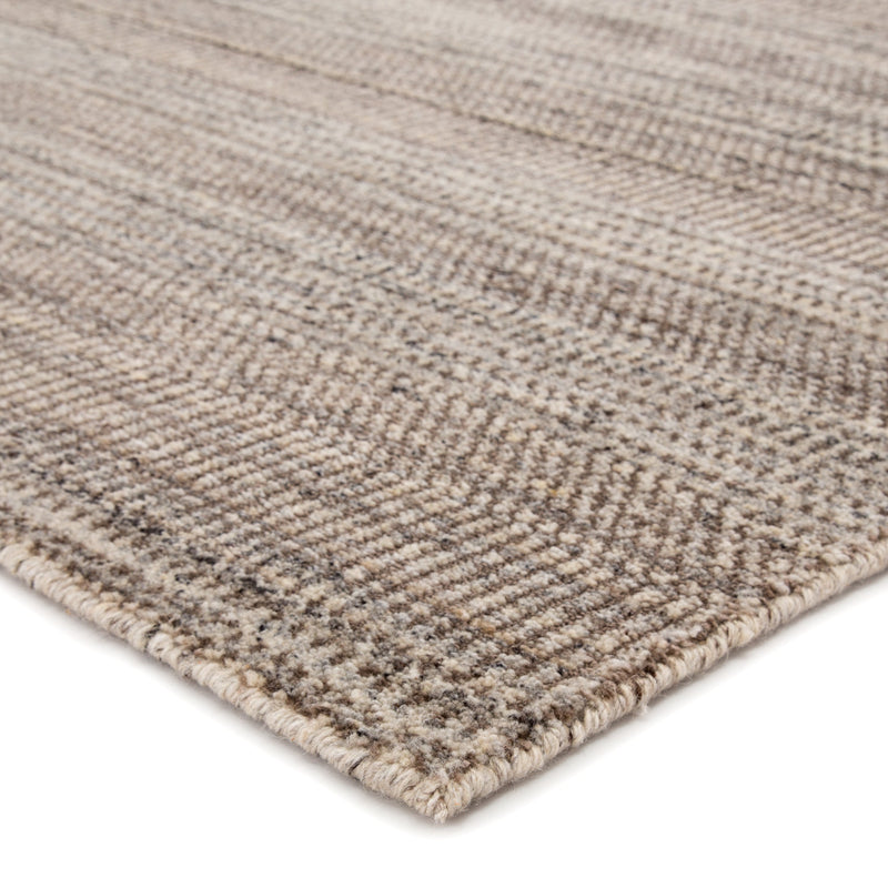 Minuit Handmade Geometric Gray & Tan Area Rug