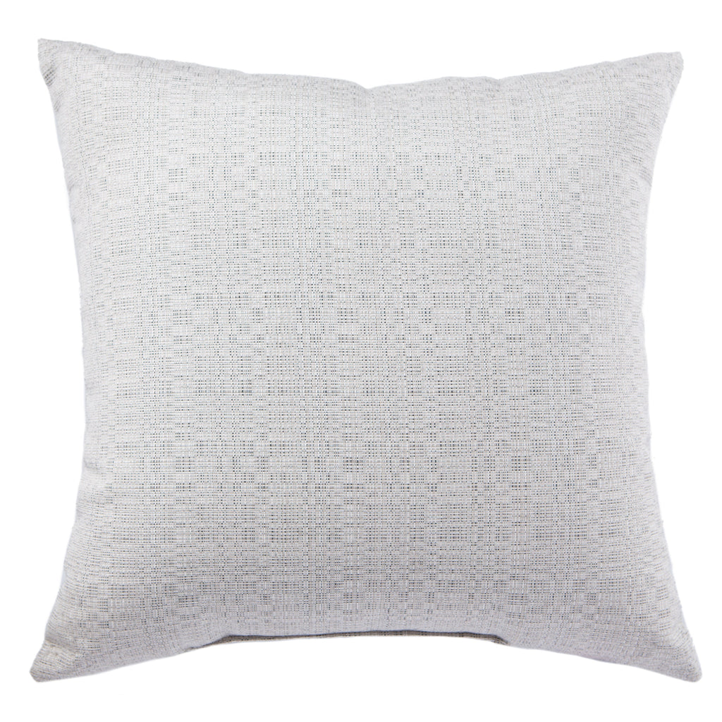 Isle Indoor/Outdoor Solid Silver Pillow design by Jaipur Living