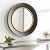 Trevin TEV-001 Round Mirror in Silver by Surya