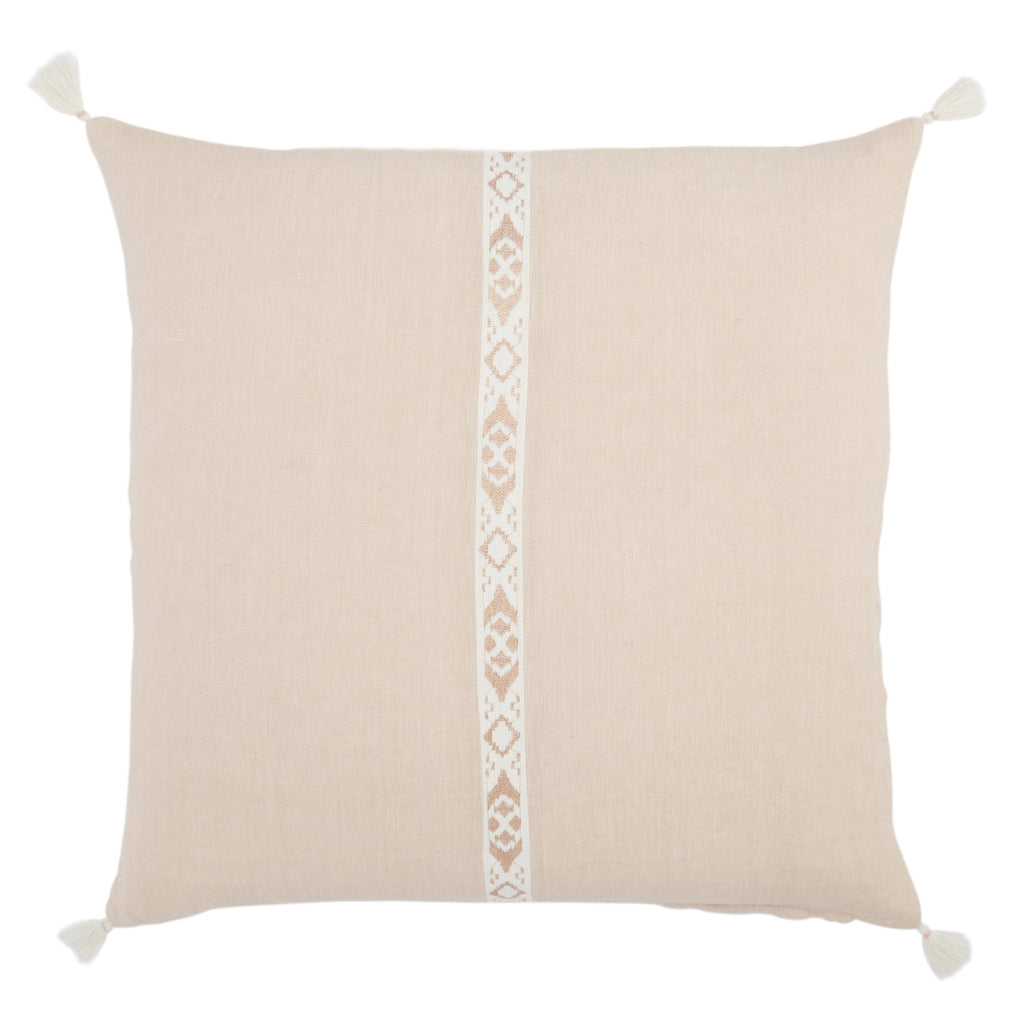 Joya Tribal Pillow in Blush & Ivory