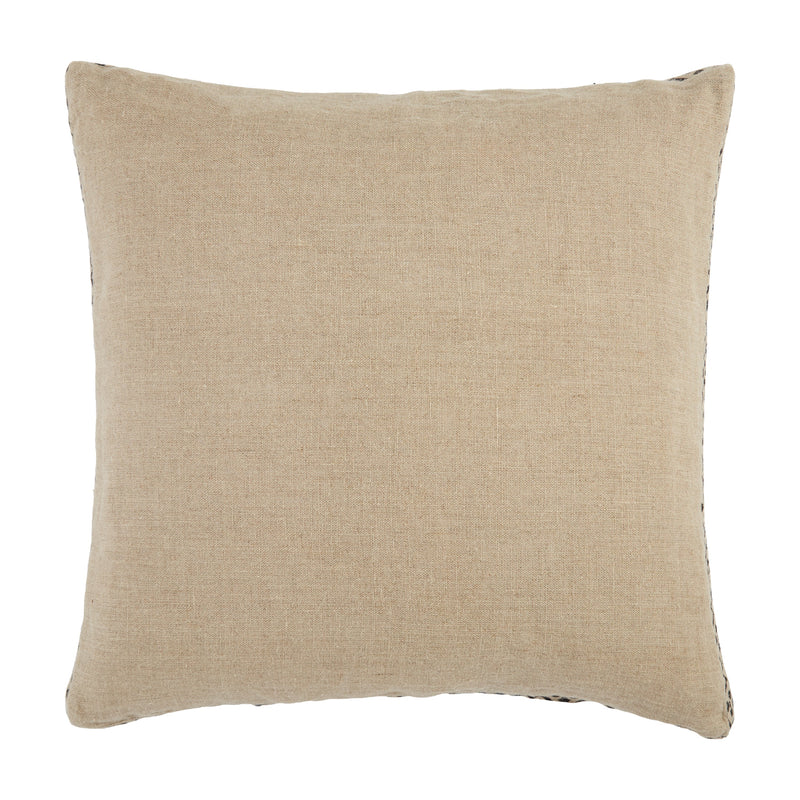 Seti Border Pillow in Beige & Dark Grey by Jaipur Living