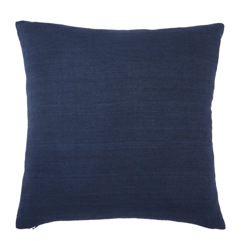 Ortiz Solid Dark Blue Pillow by Jaipur Living