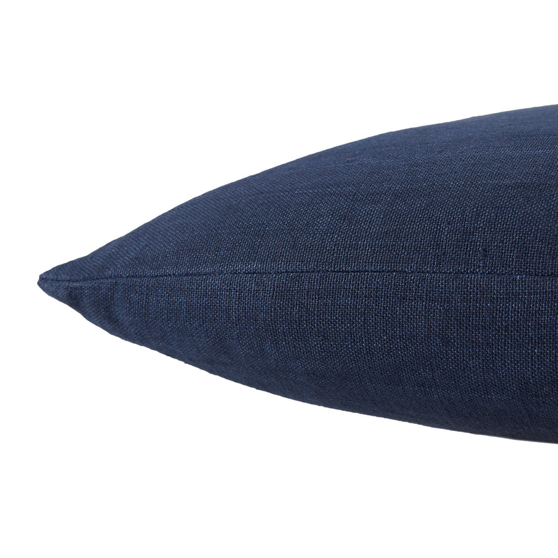 Ortiz Solid Dark Blue Pillow by Jaipur Living