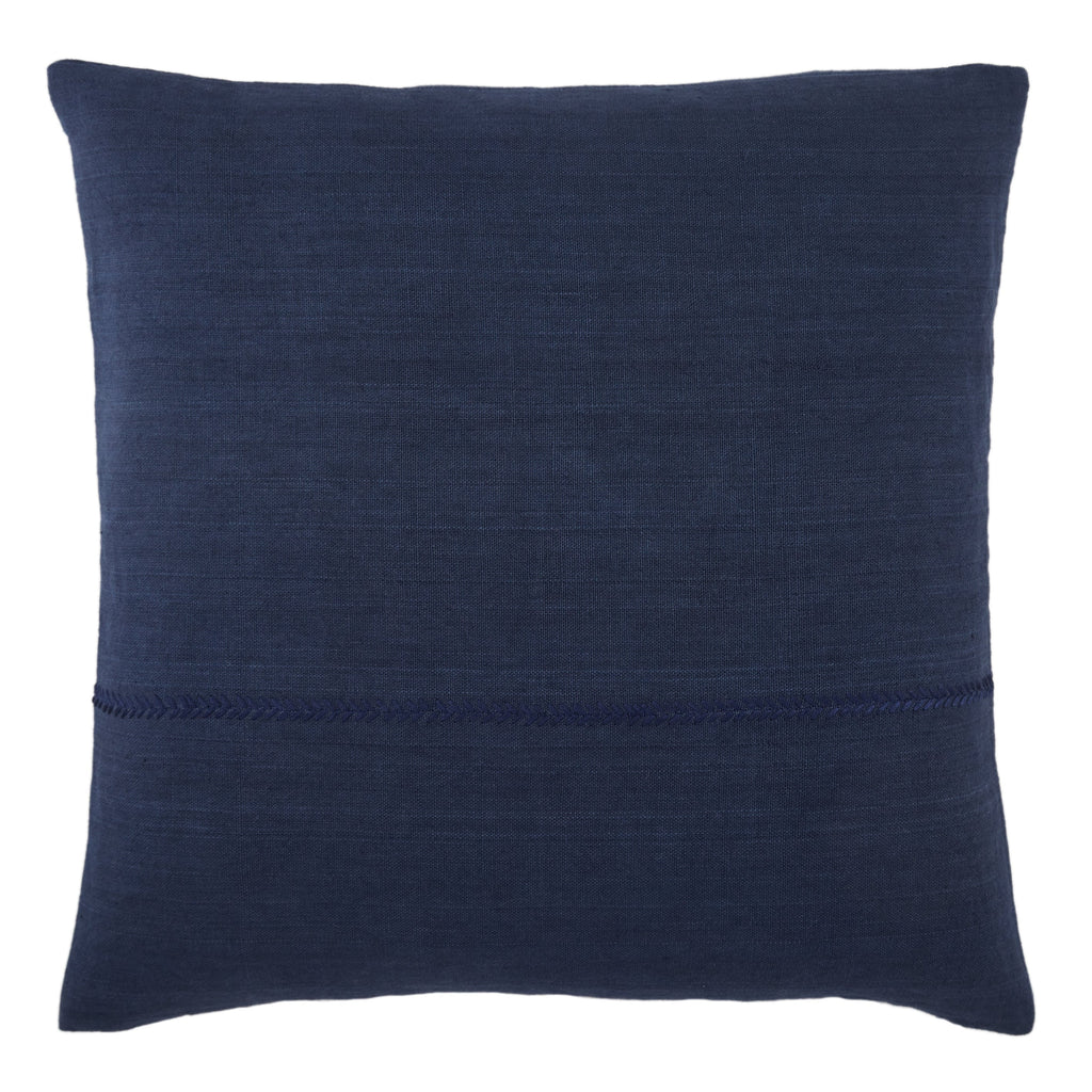 Ortiz Solid Dark Blue Pillow by Jaipur Living