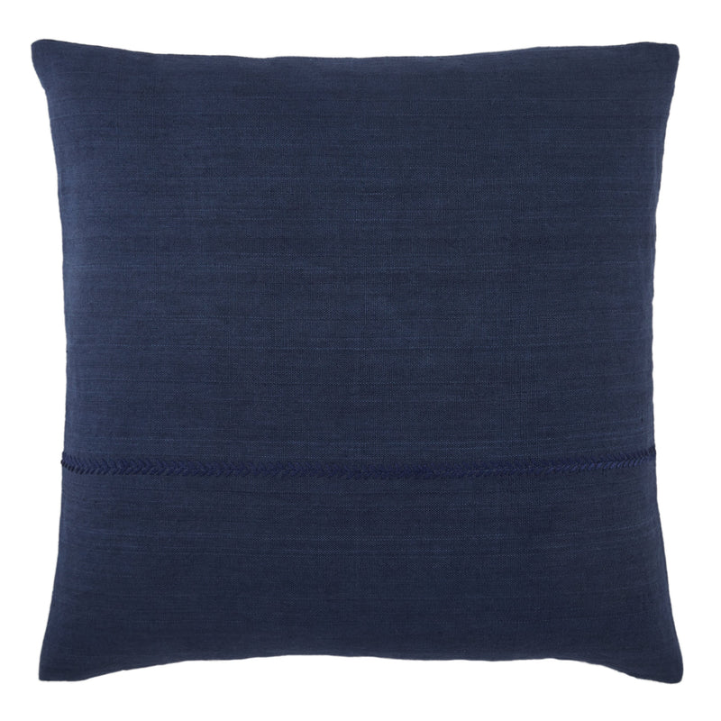 Ortiz Solid Dark Blue Pillow by Jaipur Living