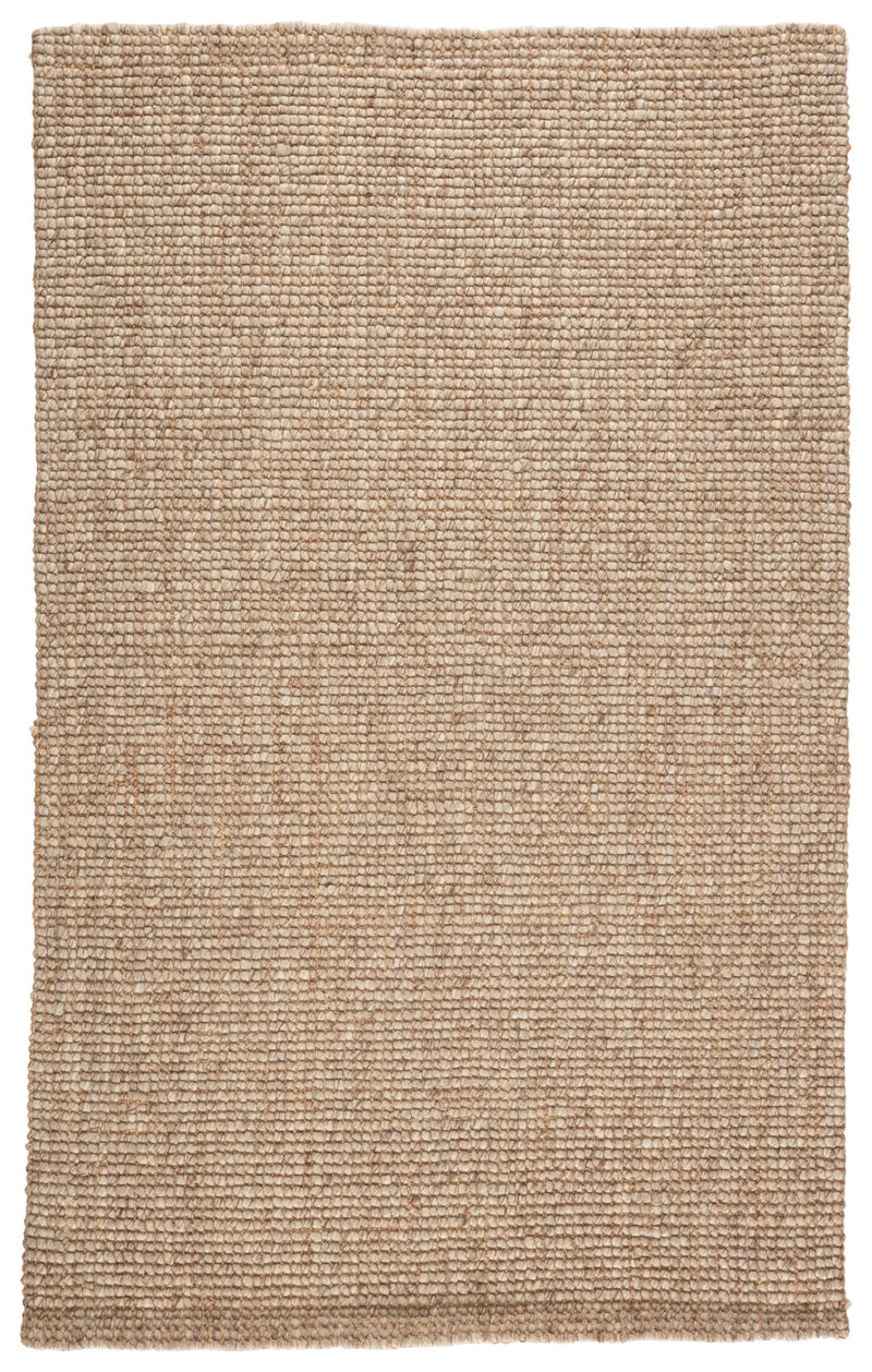 Oceana Natural Solid Light Gray/ Tan Rug by Jaipur Living